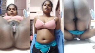 Pelayan India Selatan telanjang bugil di depan kamera