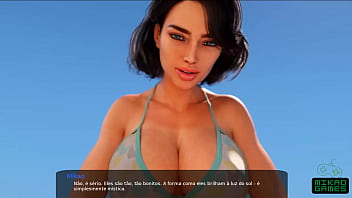 Hari Panas di Pantai Bersama Ibu Tiri Seksi di Milfy City Episode 41