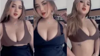 Goyangan Seksi Xixi dengan Gaun Hitam yang Menggoda
