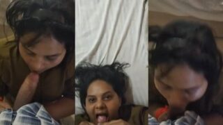 Menghisap penis hingga ke pangkal di kamar hotel
