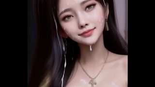 Gadis Hanfu putih imut tersipu malu, tubuhnya penuh dengan cairan cinta yang memancar
