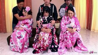 Pesta Seks Langka Jepang dengan Tiga Remaja JAV Imut yang Memiliki Vagina Berbulu