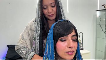 Malam Panas Bertiga dengan Dua Arab Montok, Payudara Besar dan Memek Ketat – Aaliyah Yasin dan Jade Presley