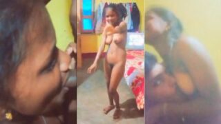 Cowok kampung bikin video panas dengan pacar mudanya yang seksi