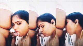 Wanita kantoran hisap kontol bos dalam video mesum Telugu