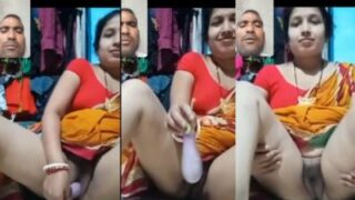 Bhabhi panas menikmati panggilan video mesra dengan Devar nakalnya