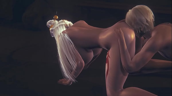 Ningguang digebukin keras tanpa sensor, cewek Asian hot dari game anime Jepang, crot di mana-mana