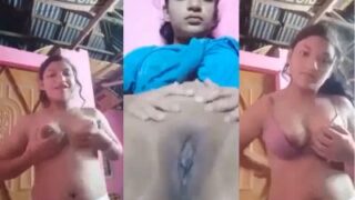 Big montok cewek desi bugil goyang depan kamera buat bikin video MMS