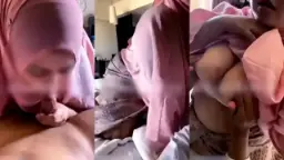 Hijab Pink Tobrut Nyepong, Bibir Basah Penuh Nafsu