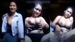 Siswi SMA pake toge pendek, abis pulang sekolah langsung sange colmek di kamar