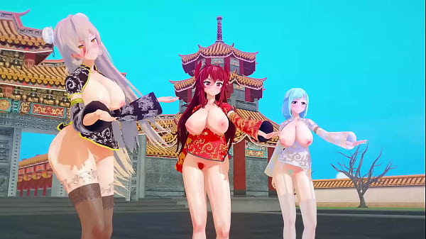 Tahun Baru Imlek bareng Vtuber MMD, goyangannya bikin tegang【KKVMD】 (by 熊野ひろ)