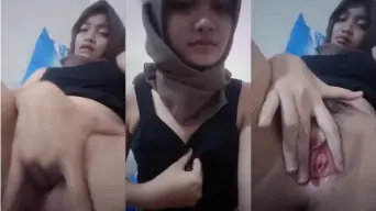Abg hijab toge beol becek basah kenceng
