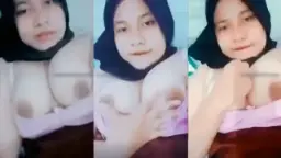 ABG Jilbab Tobrut MUIZZAH Hijab, sange lihat lekuk tubuhnya yang bikin makin pengen.