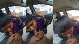 Istri digilir suami di mobil, sambil si pacar Tamil-nya nonton dan ngeces.