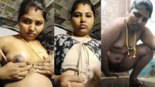 Wanita India Selatan yang nggak puas buka baju dan mainin diri sendiri.