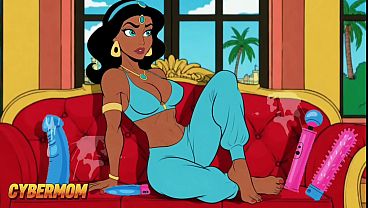 Putri Jasmine punya kontol besar tumbuh di sela pahanya. Dongeng Arab Kartun buat Dewasa.