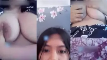 Dewiii Toge Pamer Toket Sambil Live OmeTV, Bikin Pusing Lihatnya
