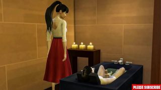 Ibu tiri bantu anak tiri ngocok di kamar mandi || Ibu tiri grebek anak tiri lagi colmek.